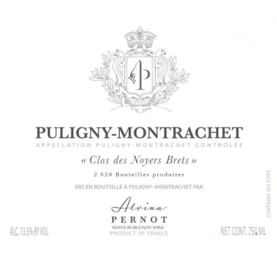 Alvina Pernot Puligny-Montrachet Clos des Noyers Brets 2023 (6x75cl)