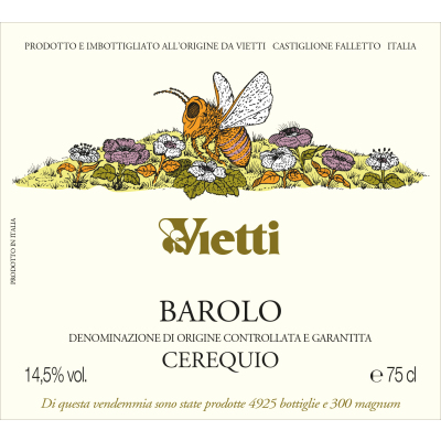 Vietti Barolo Cerequio 2018 (1x300cl)