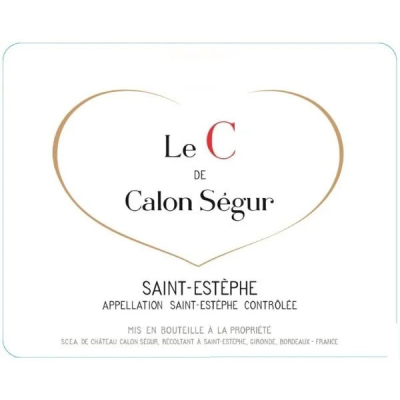 Le C de Calon Segur 2019 (6x75cl)