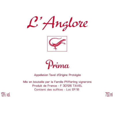 l'Anglore Tavel Prima 2020 (6x75cl)