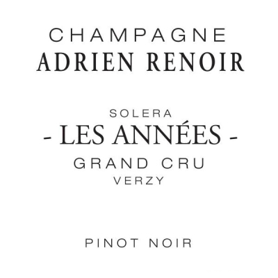Adrien Renoir Les Annees Solera Pinot Noir Grand Cru NV (6x75cl)