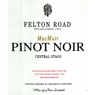 Felton Road MacMuir Pinot Noir 2023 (6x75cl)