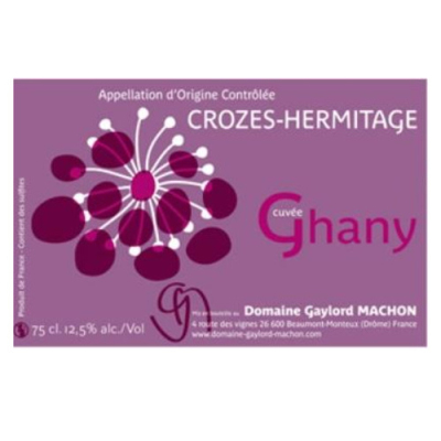 Gaylord Machon Crozes-Hermitage Cuvee Ghany 2021 (6x75cl)