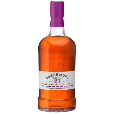 Tobermory, Isle Of Mull Single Malt 21YO, Islands NV (1x70cl)