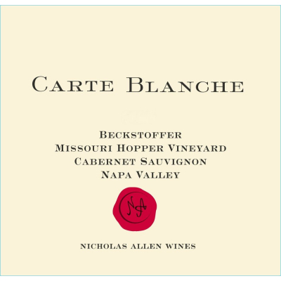 Carte Blanche Beckstoffer Missouri Hopper Vineyard 2018 (6x75cl)