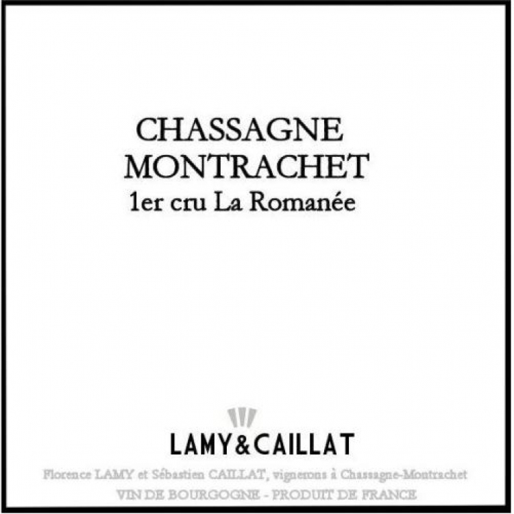 Lamy Caillat Chassagne-Montrachet 1er Cru La Romanee 2015 (6x75cl)