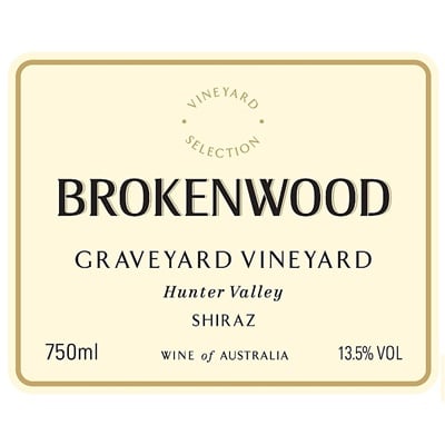 Brokenwood Graveyard Vineyard Shiraz 2017 (6x75cl)