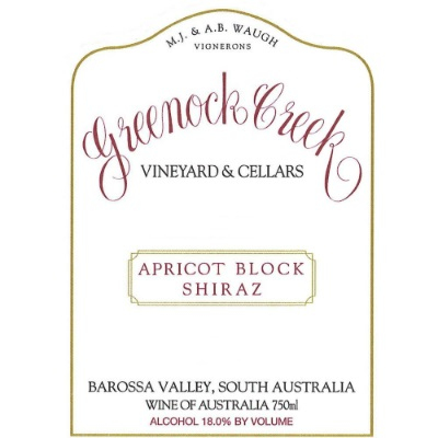 Greenock Creek Apricot Block Shiraz 2005 (12x75cl)