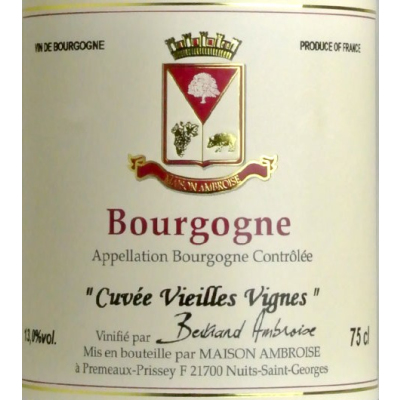 Bertrand Ambroise Bourgogne Vv Rouge 2005 (6x75cl)