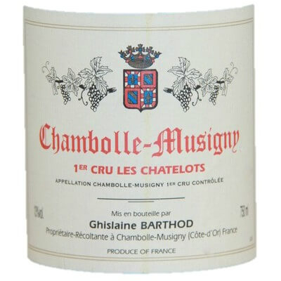 Ghislaine Barthod Chambolle-Musigny 1er Cru Les Chatelots 2012 (6x75cl)