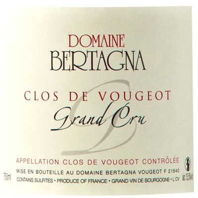 Bertagna Clos de Vougeot Grand Cru 2016 (6x75cl)