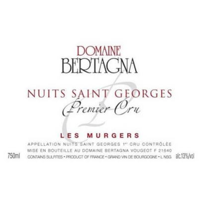 Bertagna Nuits-Saint-Georges 1er Cru Les Murgers 2022 (6x75cl)
