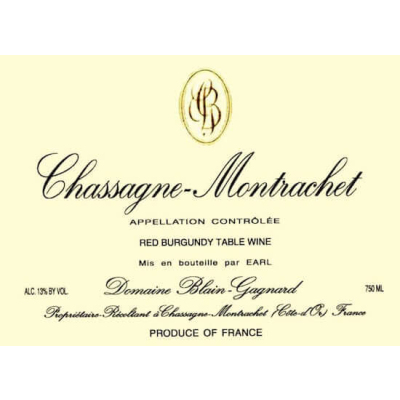 Jean-Marc Blain-Gagnard Chassagne Montrachet Rouge 2022 (6x75cl)