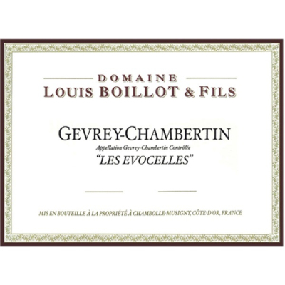 Louis Boillot Gevrey-Chambertin Les Evocelles 2022 (6x75cl)