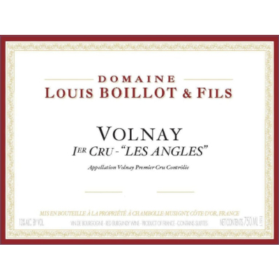 Louis Boillot Volnay 1er Cru Les Angles 2023 (6x75cl)