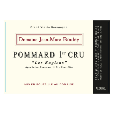  Jean-Marc Bouley et Thomas Bouley Pommard 1er Cru Les Rugiens 2014 (6x75cl)