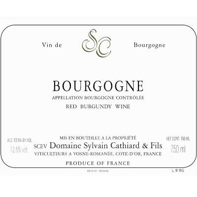 Sylvain Cathiard Bourgogne Rouge 2020 (6x75cl)