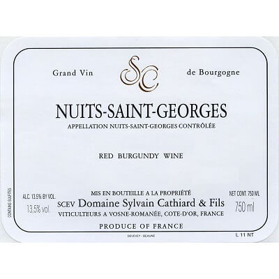 Sylvain Cathiard Nuits-Saint-Georges 2022 (6x75cl)