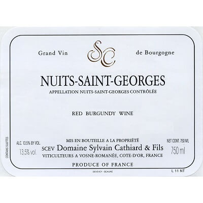 Sylvain Cathiard Nuits-Saint-Georges 2012 (6x75cl)