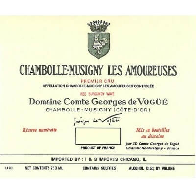 Comte Georges de Vogue Chambolle-Musigny 1er Cru Les Amoureuses 2013 (1x75cl)
