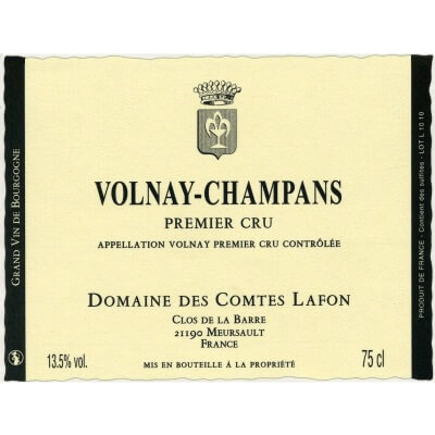 Comtes Lafon Volnay 1er Cru Champans 2020 (12x75cl)