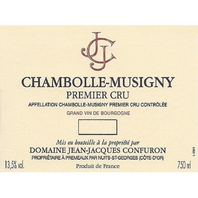 Jean-Jacques Confuron Chambolle-Musigny 1er Cru 2018 (6x75cl)