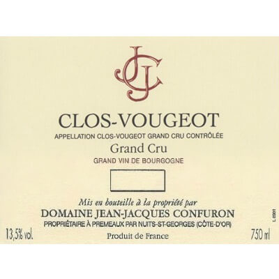 Jean-Jacques Confuron Clos-Vougeot Grand Cru 2022 (12x75cl)