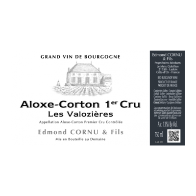 Edmond Cornu Aloxe-Corton 1er Cru Les Valozieres 2022 (6x75cl)