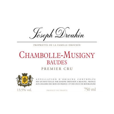 Joseph Drouhin Chambolle-Musigny 1er Cru Baudes 2018 (6x75cl)
