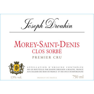 Joseph Drouhin Morey Saint Denis 1er Cru Clos Sorbes 2020 (6x75cl)