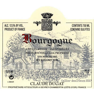Claude Dugat Bourgogne 2021 (12x75cl)