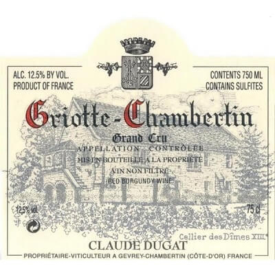 Claude Dugat Griotte-Chambertin Grand Cru 1996 (6x75cl)