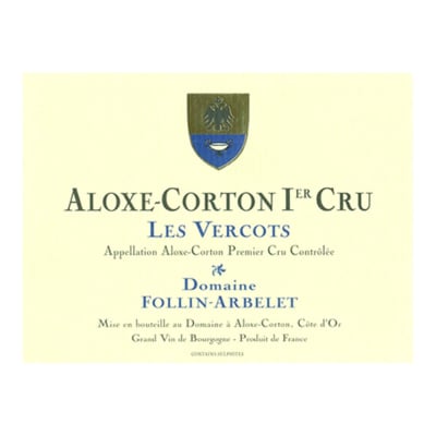 Follin-Arbelet Aloxe-Corton 1er Cru Les Vercots 2022 (6x75cl)