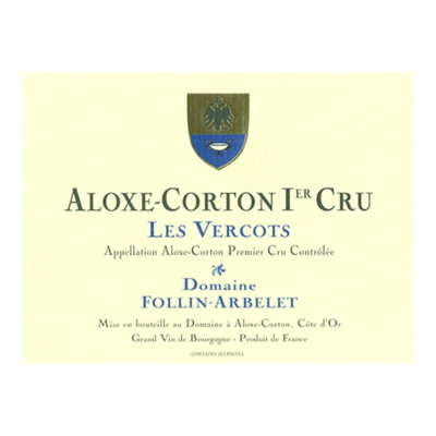 Follin-Arbelet Aloxe-Corton 1er Cru Les Vercots 2020 (6x75cl)