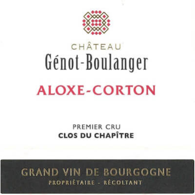 Genot Boulanger Aloxe Corton 1er Cru Clos du Chapitre 2022 (6x75cl)