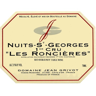 Jean Grivot Nuits-Saint-Georges 1er Cru Les Roncieres 2015 (6x75cl)