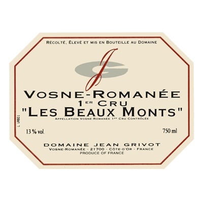 Jean Grivot Vosne-Romanee 1er Cru Les Beaux Monts 2016 (6x75cl)
