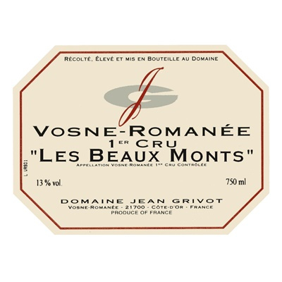 Jean Grivot Vosne-Romanee 1er Cru Les Beaux Monts 2018 (6x75cl)