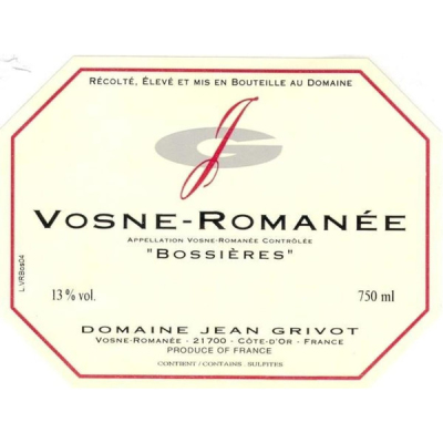 Jean Grivot Vosne Romanee 1er Cru Bossieres 2012 (1x75cl)