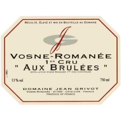 Jean Grivot Vosne-Romanee 1er Cru Aux Brulees 2018 (1x75cl)