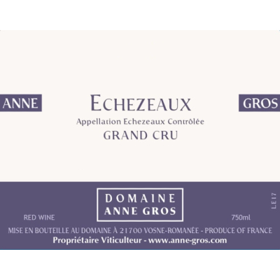 Anne Gros Echezeaux Grand Cru 2008 (3x150cl)