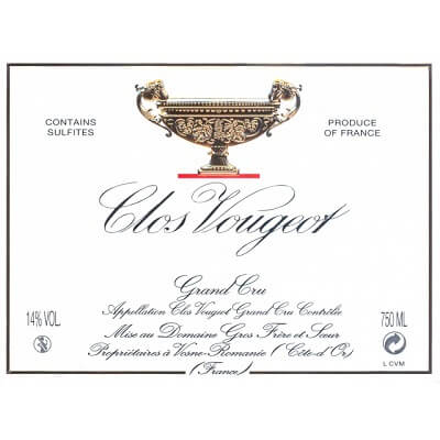 Gros Frere et Soeur Clos-Vougeot Grand Cru 2014 (6x75cl)