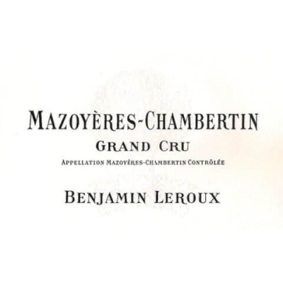 Benjamin Leroux Mazoyeres-Chambertin Grand Cru 2008 (6x75cl)