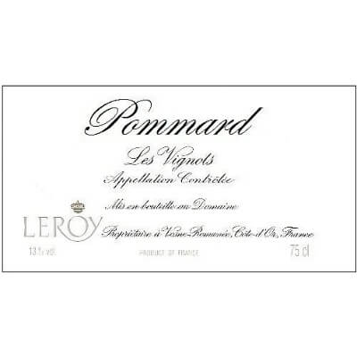 Leroy Pommard Les Vignots 1989 (1x75cl)