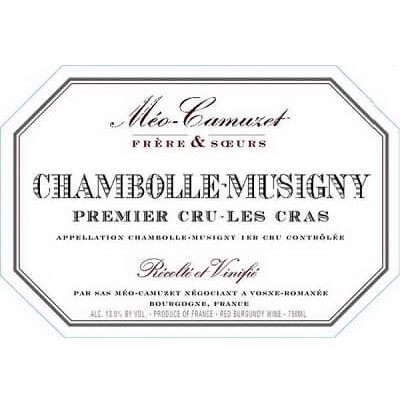 Meo-Camuzet Chambolle-Musigny 1er Cru Les Cras 2022 (6x75cl)