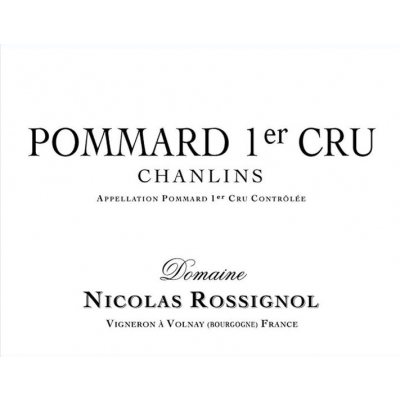 Nicolas Rossignol Pommard 1er Cru Chanlins 2018 (12x75cl)