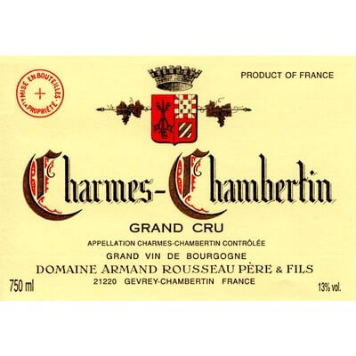 Armand Rousseau Charmes-Chambertin Grand Cru 2014 (3x75cl)
