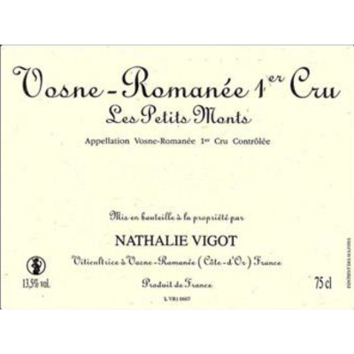 Vigot Vosne-Romanee 1er Cru Petits Monts 2019 (6x75cl)