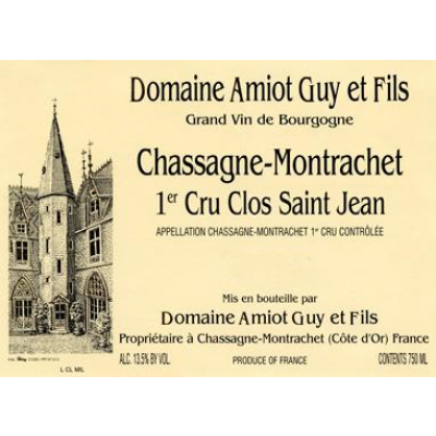 Guy Amiot Chassagne-Montrachet 1er Cru Clos Saint Jean Blanc 2020 (12x75cl)