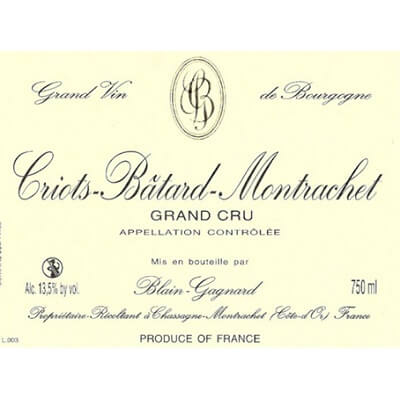 Jean-Marc Blain-Gagnard Criots-Batard-Montrachet Grand Cru 2019 (6x75cl)